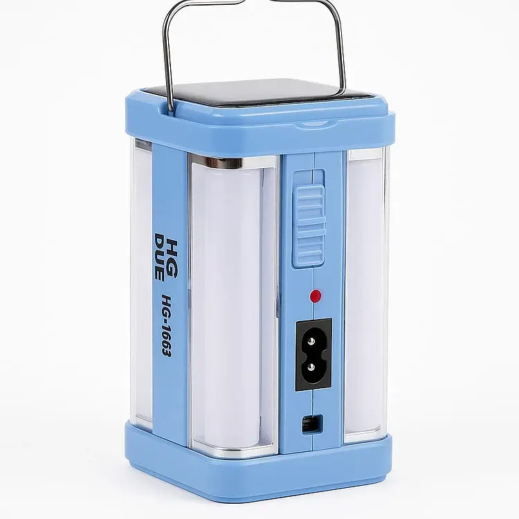 چراغ شارژی چهار طرفه مدل HG1663 مناسب برای کمپینگ